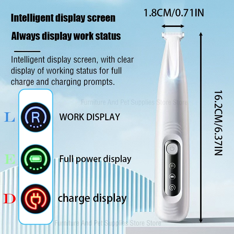 new dog paw trimmer with led light fully waterproof pet hair trimmer with led display dog clippers for grooming 18mm widen blade new dog paw trimmer with led light fully waterproof pet hair trimmer with led display dog clippers for grooming 18mm widen blade