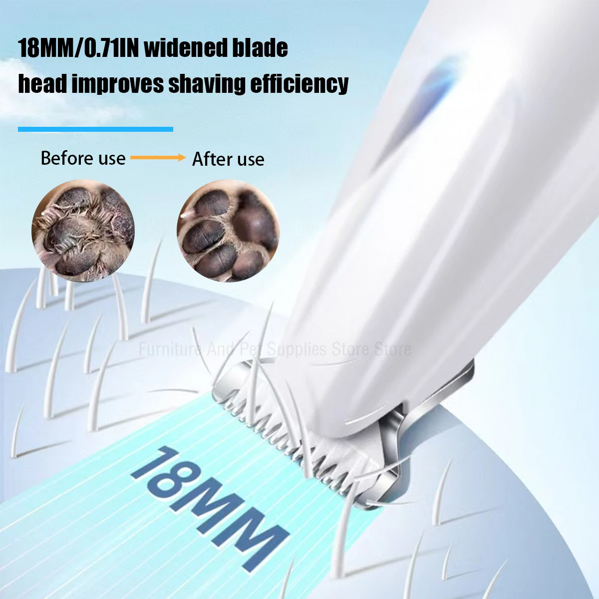 new dog paw trimmer with led light fully waterproof pet hair trimmer with led display dog clippers for grooming 18mm widen blade new dog paw trimmer with led light fully waterproof pet hair trimmer with led display dog clippers for grooming 18mm widen blade